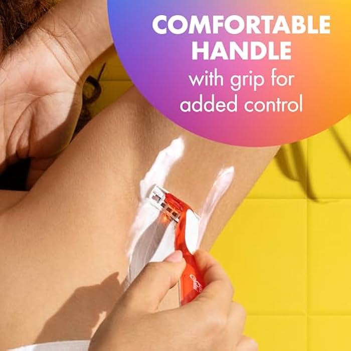 BIC Soleil 3 Colors Women's Disposable Razors With Aloe Vera and Vitamin E Lubricating Strip for Enhanced Glide, With 3 Blades, 14 Count - Image 5